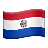 Apple design of the flag: Paraguay emoji verson:ios 16.4