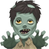 Apple design of the man zombie emoji verson:ios 16.4