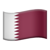 Apple design of the flag: Qatar emoji verson:ios 16.4