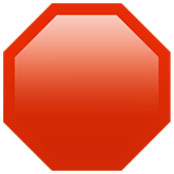 Apple design of the stop sign emoji verson:ios 16.4