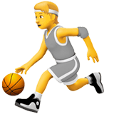 Apple design of the person bouncing ball emoji verson:ios 16.4