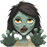 Apple design of the woman zombie emoji verson:ios 16.4