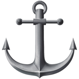 Apple design of the anchor emoji verson:ios 16.4
