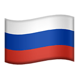 Apple design of the flag: Russia emoji verson:ios 16.4