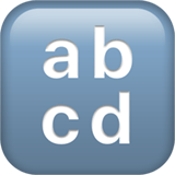 Apple design of the input latin lowercase emoji verson:ios 16.4
