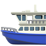 Apple design of the ferry emoji verson:ios 16.4