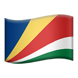 Apple design of the flag: Seychelles emoji verson:ios 16.4