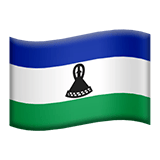 Apple design of the flag: Lesotho emoji verson:ios 16.4