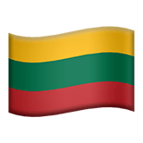Apple Apple design of the flag: Lithuania emoji verson:ios 16.4