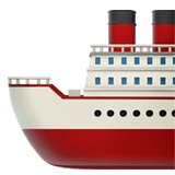 Apple design of the ship emoji verson:ios 16.4