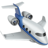 Apple design of the small airplane emoji verson:ios 16.4