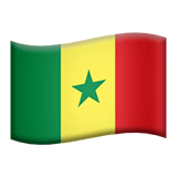 Apple design of the flag: Senegal emoji verson:ios 16.4