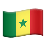 Apple design of the flag: Senegal emoji verson:ios 16.4