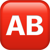 Apple design of the A button (blood type) emoji verson:ios 16.4