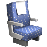 Apple design of the seat emoji verson:ios 16.4