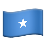 Apple design of the flag: Somalia emoji verson:ios 16.4