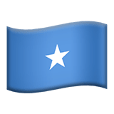 Apple design of the flag: Somalia emoji verson:ios 16.4