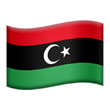 Apple design of the flag: Libya emoji verson:ios 16.4