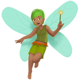 Apple design of the fairy: medium skin tone emoji verson:ios 16.4