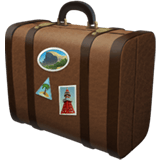 Apple design of the luggage emoji verson:ios 16.4