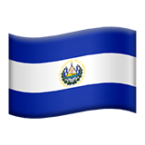 Apple design of the flag: El Salvador emoji verson:ios 16.4