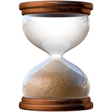 Apple design of the hourglass done emoji verson:ios 16.4