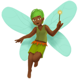 Apple design of the fairy: medium-dark skin tone emoji verson:ios 16.4