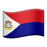 Apple design of the flag: Sint Maarten emoji verson:ios 16.4