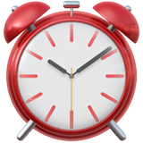 Apple design of the alarm clock emoji verson:ios 16.4