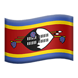 Apple design of the flag: Eswatini emoji verson:ios 16.4