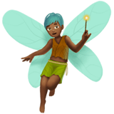 Apple design of the man fairy: medium-dark skin tone emoji verson:ios 16.4