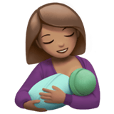 Apple design of the breast-feeding: medium skin tone emoji verson:ios 16.4