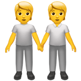 Apple design of the people holding hands emoji verson:ios 16.4