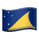 Apple design of the flag: Tokelau emoji verson:ios 16.4