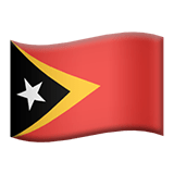 Apple design of the flag: Timor-Leste emoji verson:ios 16.4