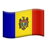 Apple design of the flag: Moldova emoji verson:ios 16.4