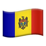 Apple design of the flag: Moldova emoji verson:ios 16.4