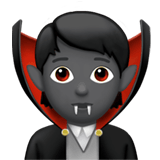 Apple design of the vampire: medium-dark skin tone emoji verson:ios 16.4