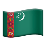 Apple design of the flag: Turkmenistan emoji verson:ios 16.4