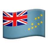 Apple design of the flag: Tuvalu emoji verson:ios 16.4