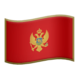 Apple design of the flag: Montenegro emoji verson:ios 16.4