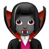Apple design of the woman vampire: medium-dark skin tone emoji verson:ios 16.4