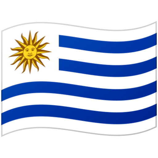 Google design of the flag: Uruguay emoji verson:Noto Color Emoji 15.0