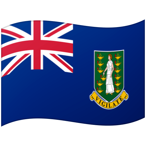 Google design of the flag: British Virgin Islands emoji verson:Noto Color Emoji 15.0