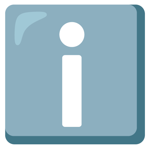 Google design of the information emoji verson:Noto Color Emoji 15.0