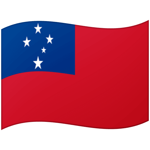Google design of the flag: Samoa emoji verson:Noto Color Emoji 15.0