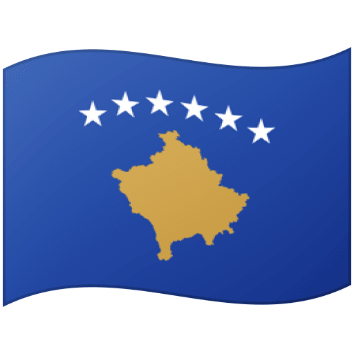 Google design of the flag: Kosovo emoji verson:Noto Color Emoji 15.0