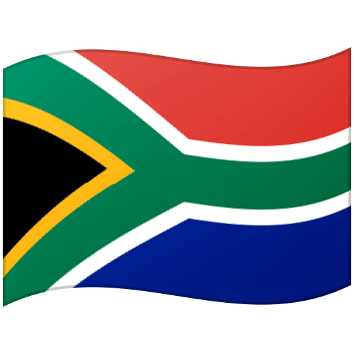 Google design of the flag: South Africa emoji verson:Noto Color Emoji 15.0
