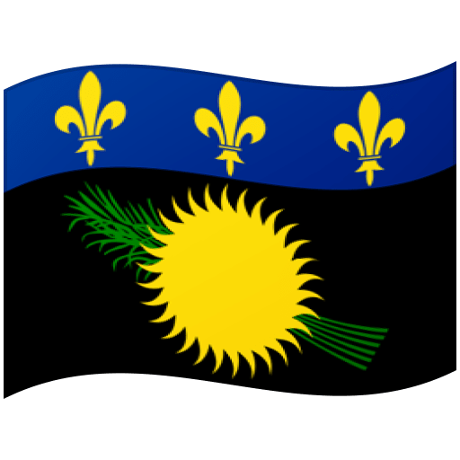 Google design of the flag: Guadeloupe emoji verson:Noto Color Emoji 15.0