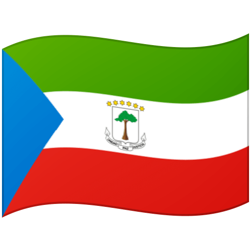 Google design of the flag: Equatorial Guinea emoji verson:Noto Color Emoji 15.0
